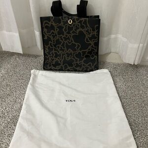 Tous Black and Brown Tote Bag